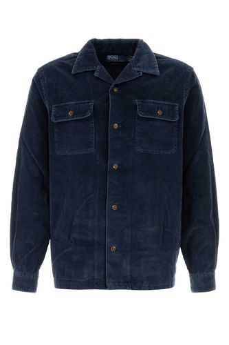 Navy Blue Corduroy Shirt - Polo Ralph Lauren - Modalova