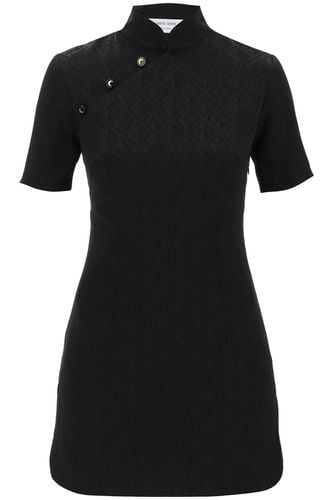 Jacquard Viscose Mini Dress - Marine Serre - Modalova