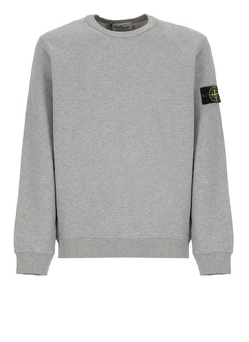 Crew-neck Sweatshirt In Light Gauzed Cotton - Stone Island - Modalova