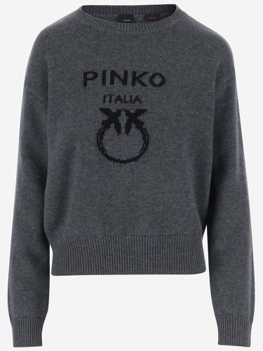 Pinko Wool Sweater With Logo - Pinko - Modalova