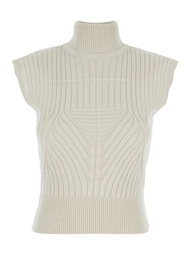 Sleeveless Top With High-neck In Virgin Wool Woman - Rick Owens - Modalova