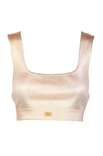 Elisabetta Franchi Gold Tricot Top - Elisabetta Franchi - Modalova