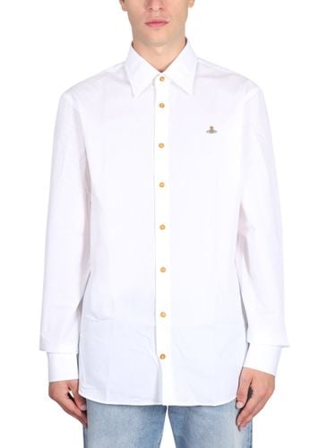 Shirt With Orb Embroidery - Vivienne Westwood - Modalova