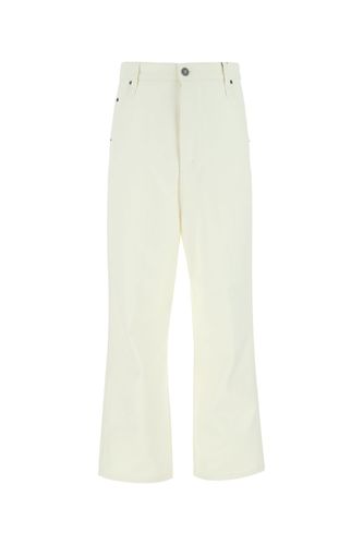 Ivory Cotton Pant - Ami Alexandre Mattiussi - Modalova