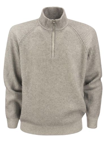 Half-zipped Knitted Jumper - Brunello Cucinelli - Modalova