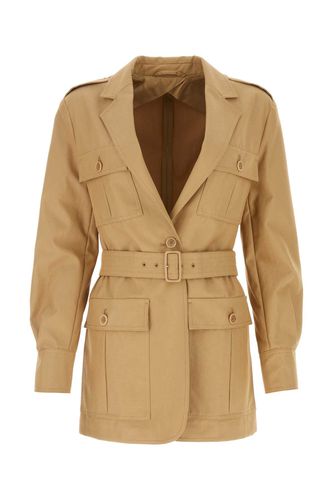 Max Mara Camel Cotton Pacos Jacket - Max Mara - Modalova