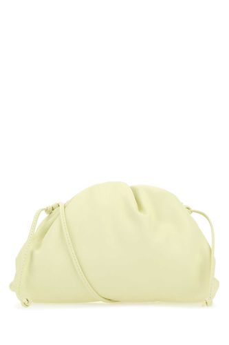 Pastel Yellow Nappa Leather Mini Pouch Clutch - Bottega Veneta - Modalova