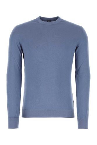 Fedeli Powder Blue Cotton Sweater - Fedeli - Modalova