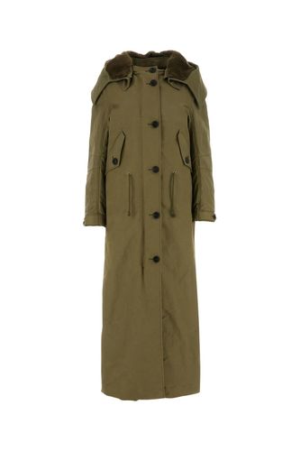 Prada Army Green Nylon Parka - Prada - Modalova