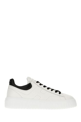 White Nappa Leather H-stripes Sneakers - Hogan - Modalova