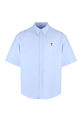 Short Sleeve Cotton Shirt - Ami Alexandre Mattiussi - Modalova