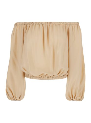 Off-shoulder Top In Silk Blend Woman - Federica Tosi - Modalova