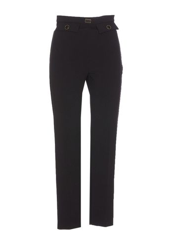 Straight-leg Cropped Trousers - Elisabetta Franchi - Modalova