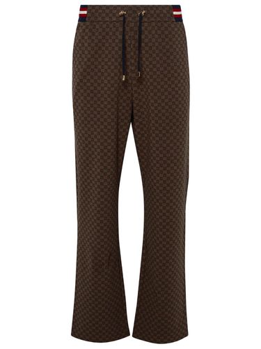 Balmain Pants In Brown Polyester - Balmain - Modalova
