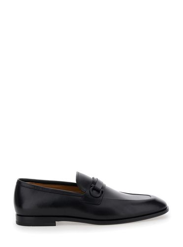 Florio Loafers With Gancini On The Side In Leather Man - Ferragamo - Modalova