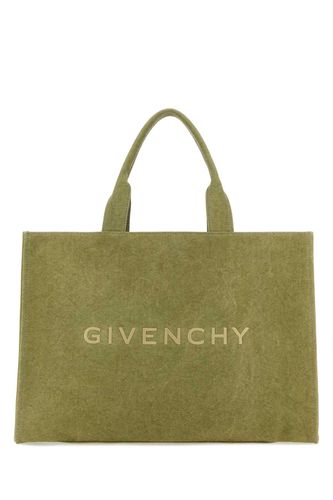 Khaki Canvas Givenchy Shopping Bag - Givenchy - Modalova