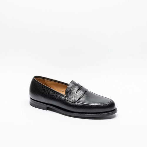 Black Scotch Grain Loafer - Crockett & Jones - Modalova