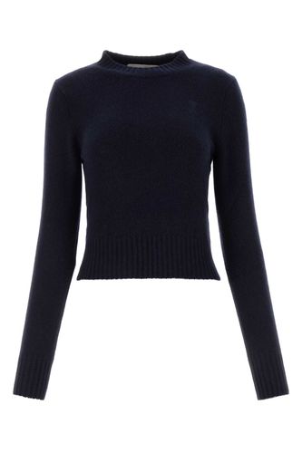 Midnight Blue Cashmere Blend Sweater - Ami Alexandre Mattiussi - Modalova