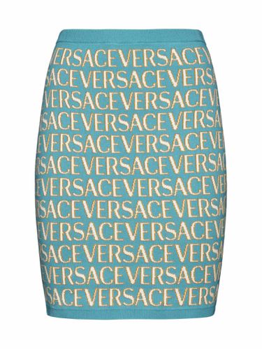 Versace Knitted Mini Skirt - Versace - Modalova