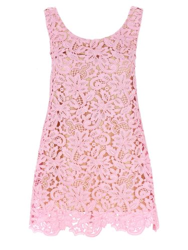 Floral Lace Mini Dress - self-portrait - Modalova