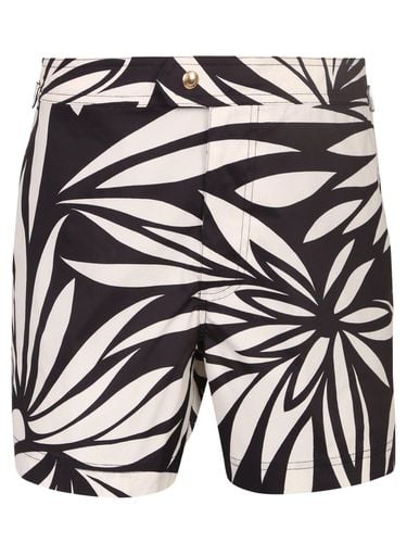 Floral-printed Buttoned Swim Shorts - Tom Ford - Modalova