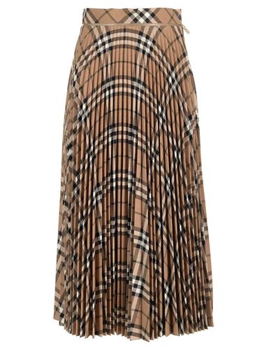 Burberry Wool Pleated Skirt - Burberry - Modalova