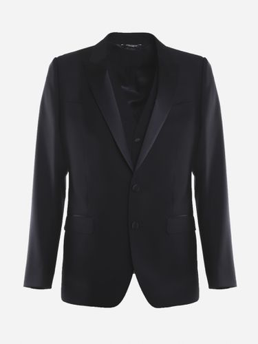 Suit Made Of Virgin Wool With Silk Inserts - Dolce & Gabbana - Modalova