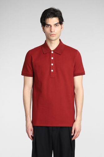 Balmain Polo In Bordeaux Cotton - Balmain - Modalova