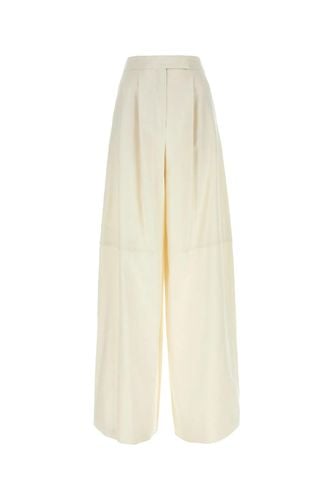 Ivory Stretch Cotton Avoriaz Wide-leg Pant - Max Mara - Modalova