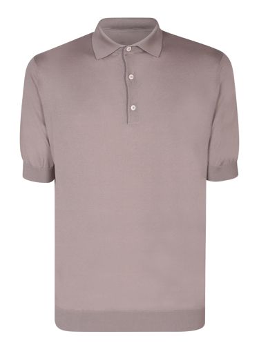 Lardini Taupe Cotton Polo Shirt - Lardini - Modalova