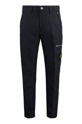 Stone Island Cotton Blend Trousers - Stone Island - Modalova