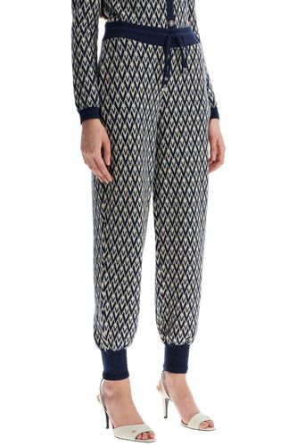 Zig-zag Pattern Drawstring Pants - Valentino - Modalova