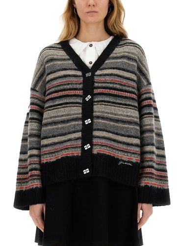 Ganni Boxy Fit Cardigan - Ganni - Modalova