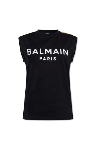 Logo Top With Embossed Buttons - Balmain - Modalova