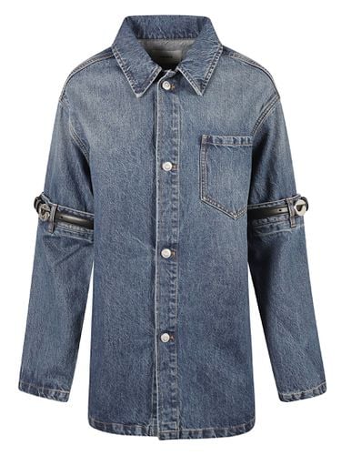 Coperni Belted Sleeve Denim Shirt - Coperni - Modalova