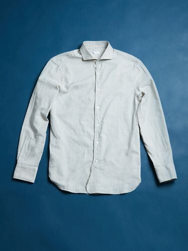 Aalassio French Collar Cotton Shirt - doppiaa - Modalova