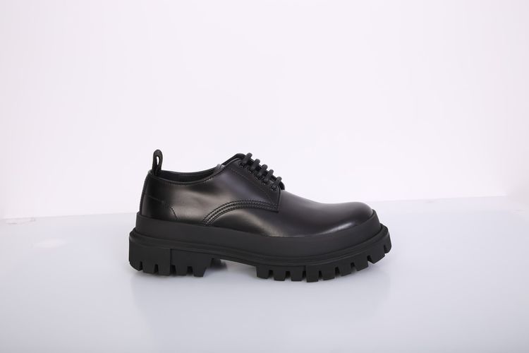 Leather Lace-up Derby Shoes - Dolce & Gabbana - Modalova