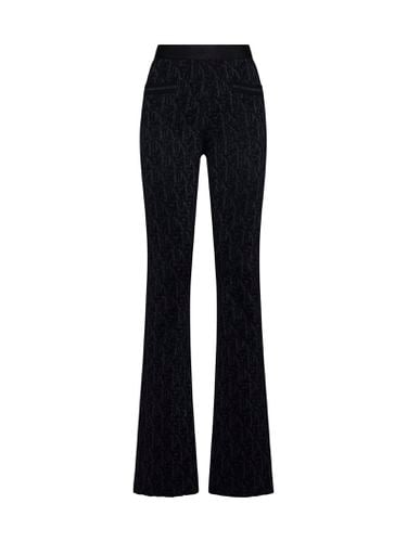 Monogram-jacquard Knitted Trousers - Palm Angels - Modalova