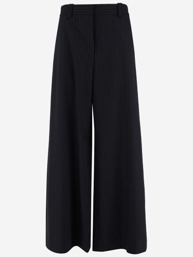 Wool Blend Pinstripe Palazzo Pants - Khaite - Modalova