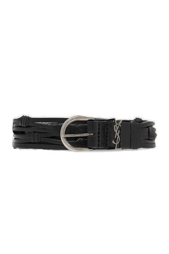 Croissant De Lune Buckled Thin Belt - Saint Laurent - Modalova