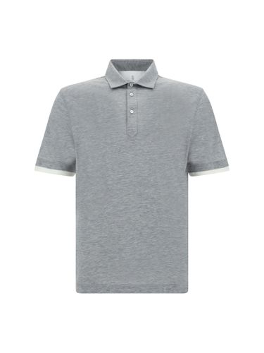 Slub Cotton Jersey Polo Shirt - Brunello Cucinelli - Modalova
