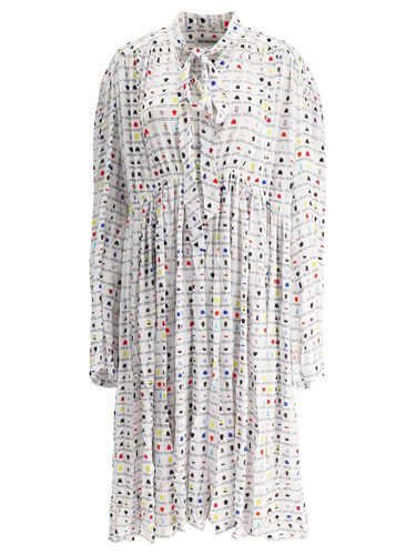 Graphic Printed Oversized Midi Dress - Balenciaga - Modalova