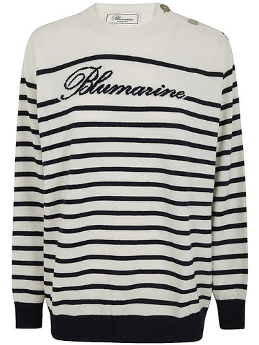 Blumarine Ribbed Crewneck - Blumarine - Modalova