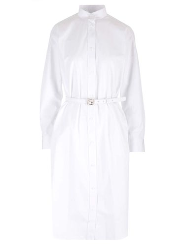 White Cotton Polystyrene Midi Dress - Fendi - Modalova