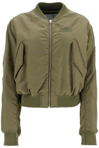 Nylon Bomber Jacket - MM6 Maison Margiela - Modalova