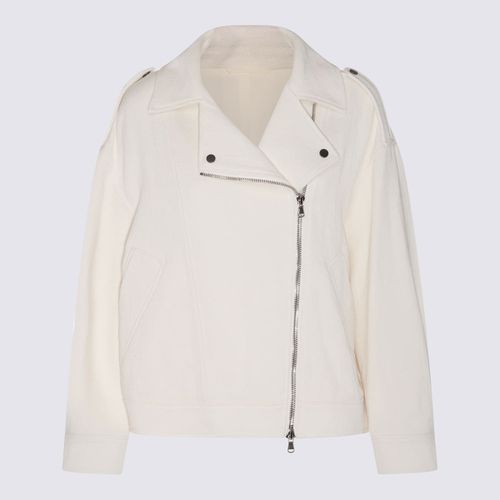 White Down Jacket - Brunello Cucinelli - Modalova