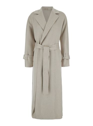 Belted Coat In Cashmere Woman - Brunello Cucinelli - Modalova