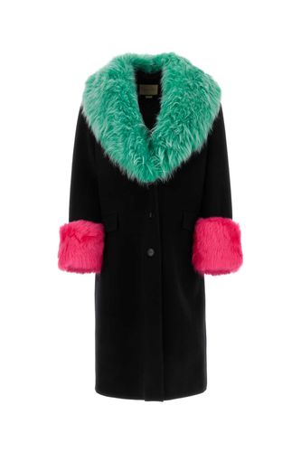 Gucci Black Wool Blend Coat - Gucci - Modalova