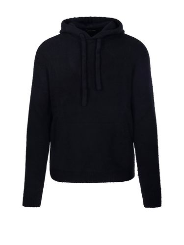 Drawstring Knit Hoodie - Roberto Collina - Modalova