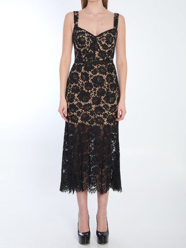 Self-portrait Black Lace Midi Dress - self-portrait - Modalova